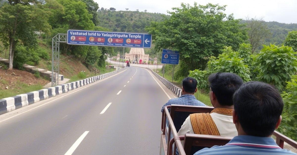 The Broad road way for yadadri