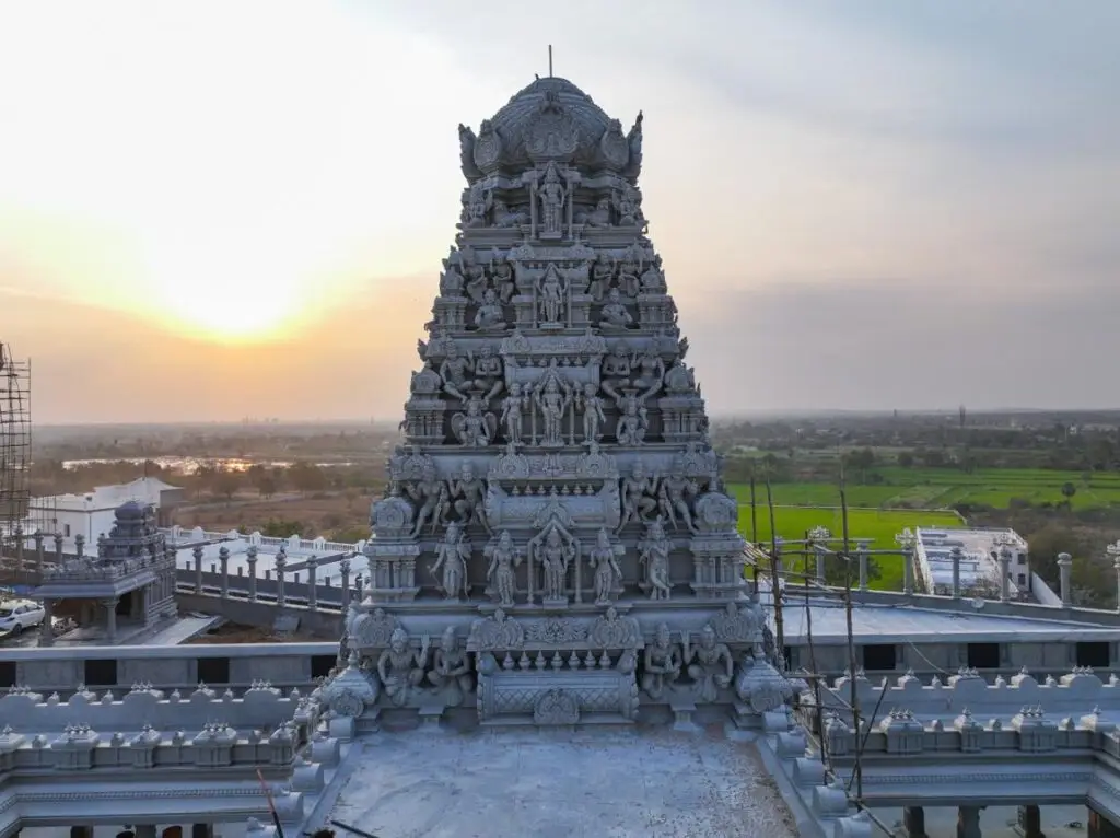 Gopuram of the Famous Yadadri Temple